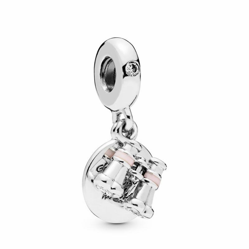 Pandora Heart Binoculars Charm Dangle Silver Egypt PX2895467